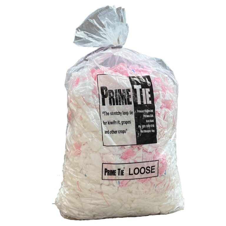 A 1kg bag of Loose Prime Ties. Clearcut on Transparent background