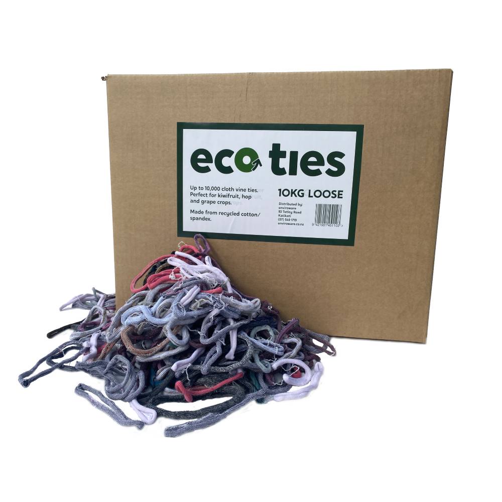 A 10kg box of eco Ties - Loose. Each box contains approximately 9,000 ties.